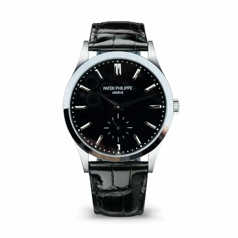 Replica Patek Philippe Calatrava 6196P-003 38mm White Gold, Black Dial