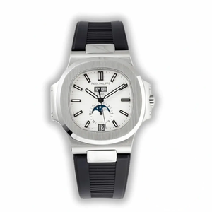 Replica Nautilus 5726/1A Annual Calendar, Moon phases 40.5 mm, Steel, White Dial