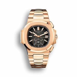 Super Clone Nautilus 5980/1R-001 Patek Philippe Flyback chronograph, Date. 40.5 mm, Rose gold
