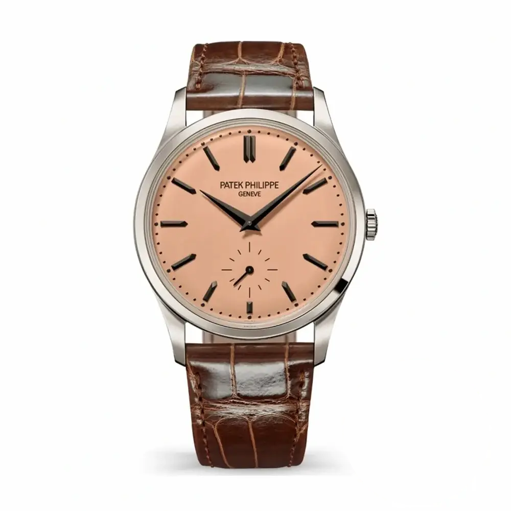 Swiss Replica Patek Philippe Calatrava 6196P-001 38mm Salmon Dial