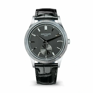 Swiss Replica Calatrava Patek 6119R-002 White Gold 39mm Black Dial