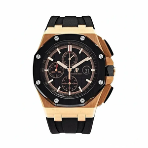 Replica Audemars Piguet Royal Oak Offshore Black Tapisserie Gold Dial 44mm 26401RO.OO.A002CA