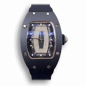 Super Clone Richard Mille 07-01 Black Rubber Strap