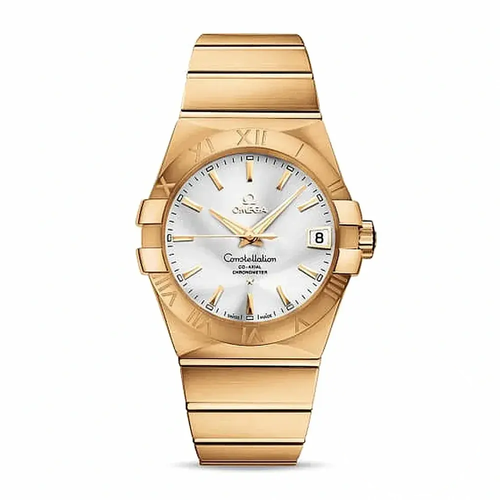 Replica Omega Constellation Rose Gold, White 38mm 123.50.38.21.02.001