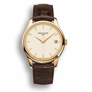 Super Clone Patek Philippe DATE, SWEEP SECONDS. 39 mm, Yellow gold, 5227G-001