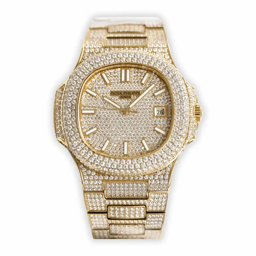 Super Clone Nautilus 5711-1300A-001 Patek Philippe 40 mm, Yellow Diamond Dial