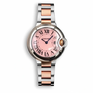 Replica Cartier Ballon Bleu Pink Dial 28mm W6920033