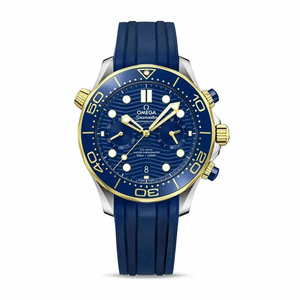 Super Clone Omega Seamaster Blue 44mm, Rubber 210.20.44.51.03.001