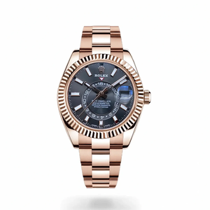 Replica Sky-Dweller 42 mm Everose gold 326935 Black Dial 42mm