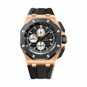 Replica Audemars Piguet Royal Oak Offshore Black Tapisserie Dial 44mm 26401RO.OO.A002CA