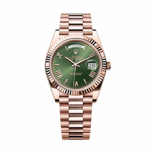 Rolex 228235-0025 Day-Date 40 Everose Olive Roman