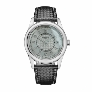 Replica Calatrava 6007G-014 Patek Philippe DATE, SWEEP SECONDS. 40 mm, Black strap, White Dial