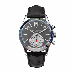 Replica Complications 5960R-012 Patek Philippe Annual Calendar Chronograph 40 mm, White Gold, Grey Dial
