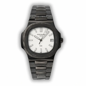 Replica Nautilus 5711/1A Patek Philippe Carbon 40 mm, Black Carbon, White Dial