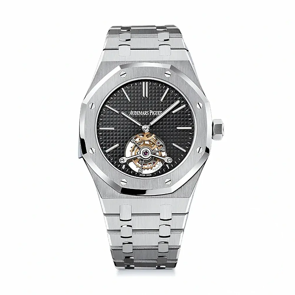 Replica Audemars Piguet Royal Oak Tourbillon 26512ST.OO.1220ST.01 Black Dial