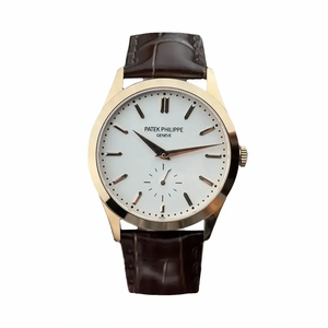 Replica Patek Philippe Calatrava 6196P-003 38mm Rose Gold, White Dial