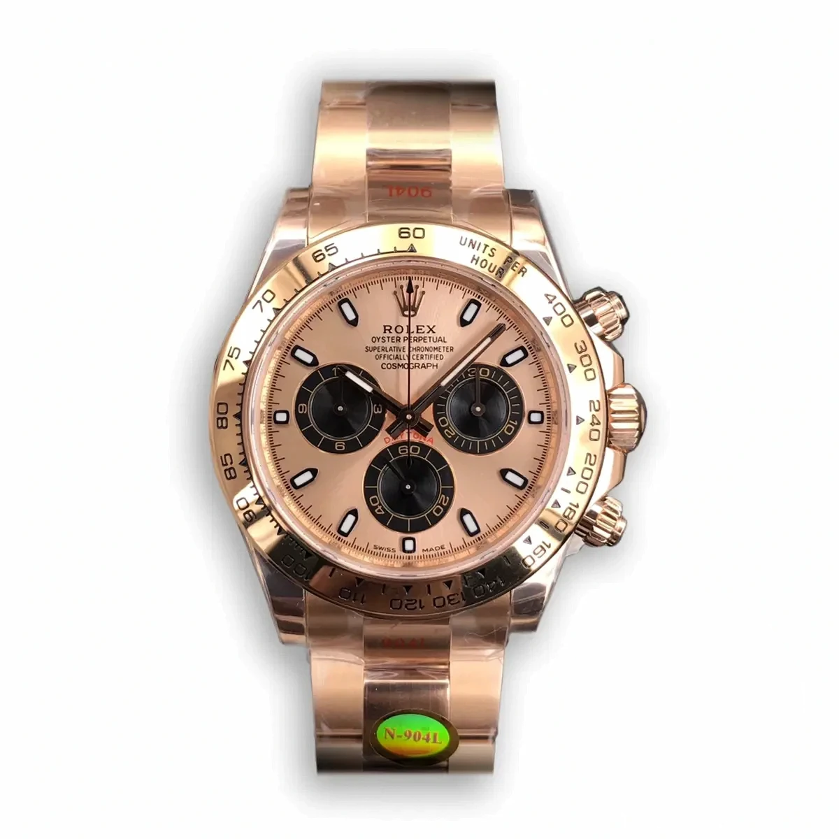 Super Clone Rolex Super Universe Chronograph Daytona m116505 Rose Gold Dial