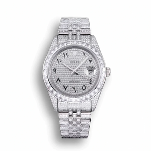 Replica Rolex Datejust 126300 41mm Dial Full-Diamond Arabic