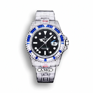 Replica Rolex Submariner Iced Out 126710BLNR Black Dial