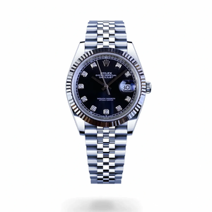 Replica DateJust Black Diamond Dial 41mm 126334 Jubilee