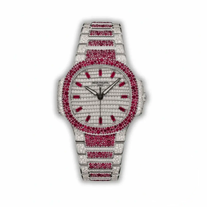 Replica Nautilus 7118/1452G-002 Patek Philippe “Ladies Automatic” 35.2 mm, Red Diamonds