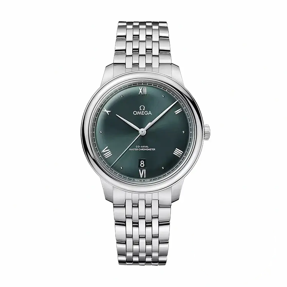 Super Clone Omega De Ville Prestige 40 mm, Green Dial 434.10.40.20.10.001