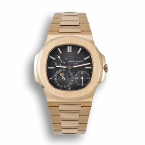 Super Clone Patek Philippe Nautilus Moon phases 40 mm, Gold, Dark Dial, 5712/1A