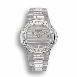 Replica Nautilus 5719/10G-010 Patek Philippe Date, Sweep seconds 40 mm, White gold