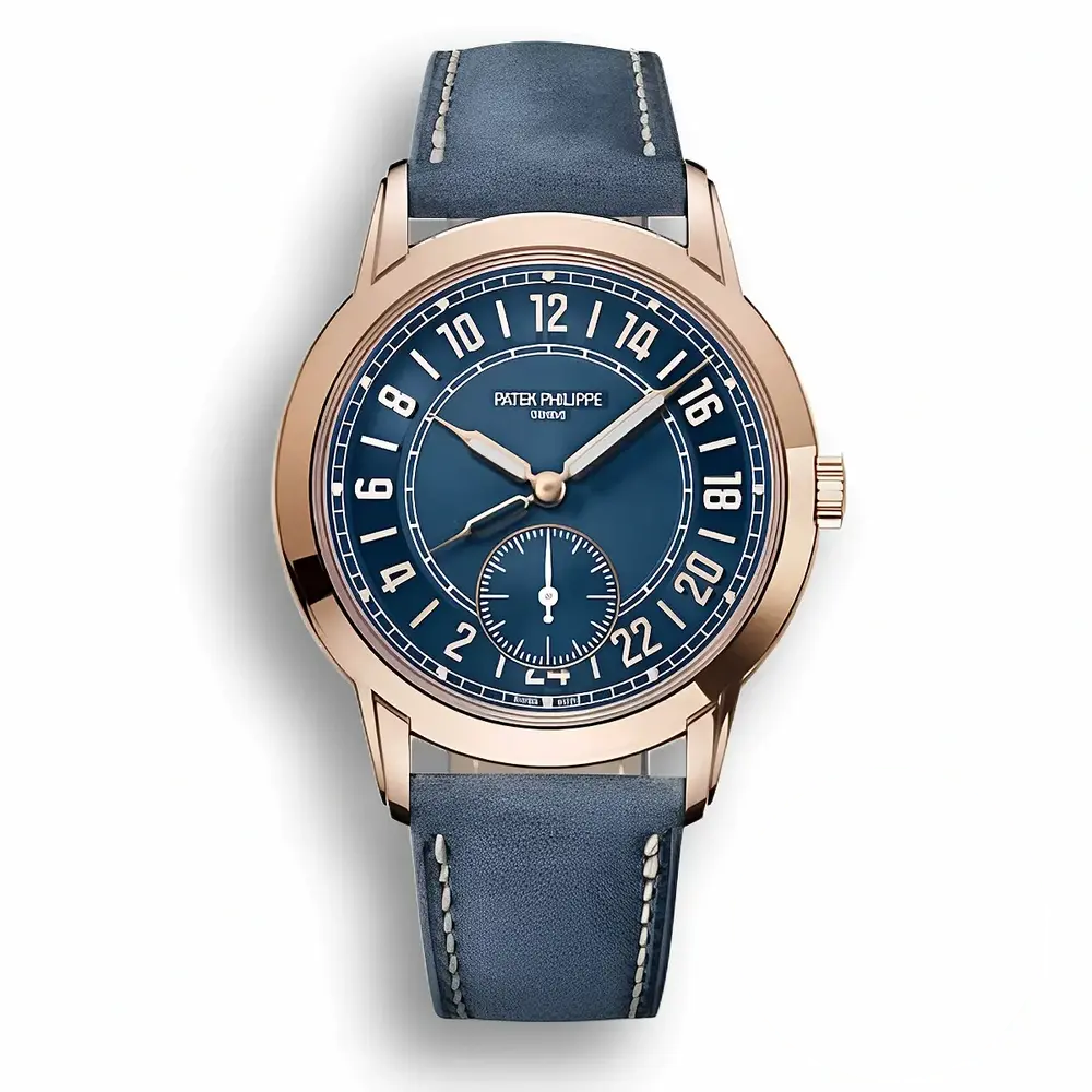 Super Clone Complications 5224R-001 Patek Philippe 24-HOUR DISPLAY, TRAVEL TIME. 42 mm, Rose Gold
