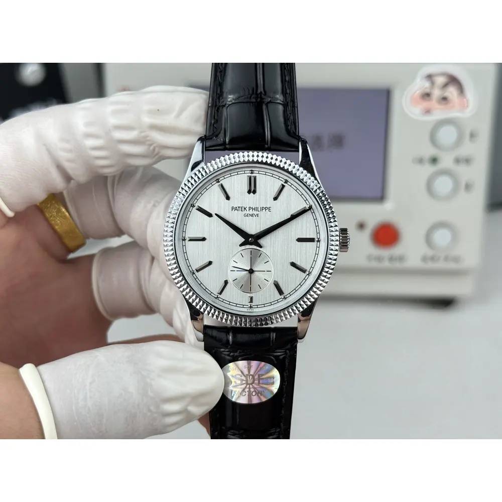 Replica Calatrava Patek 6119R-003 White Gold 39mm White Dial - Image 7