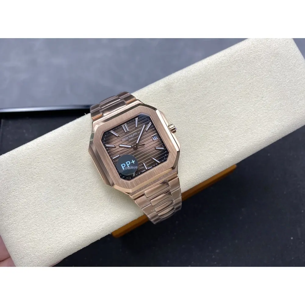 Replica Cubitus 5821 Patek Philippe 45 mm Rose Gold Brown Ombre Dial - Image 4