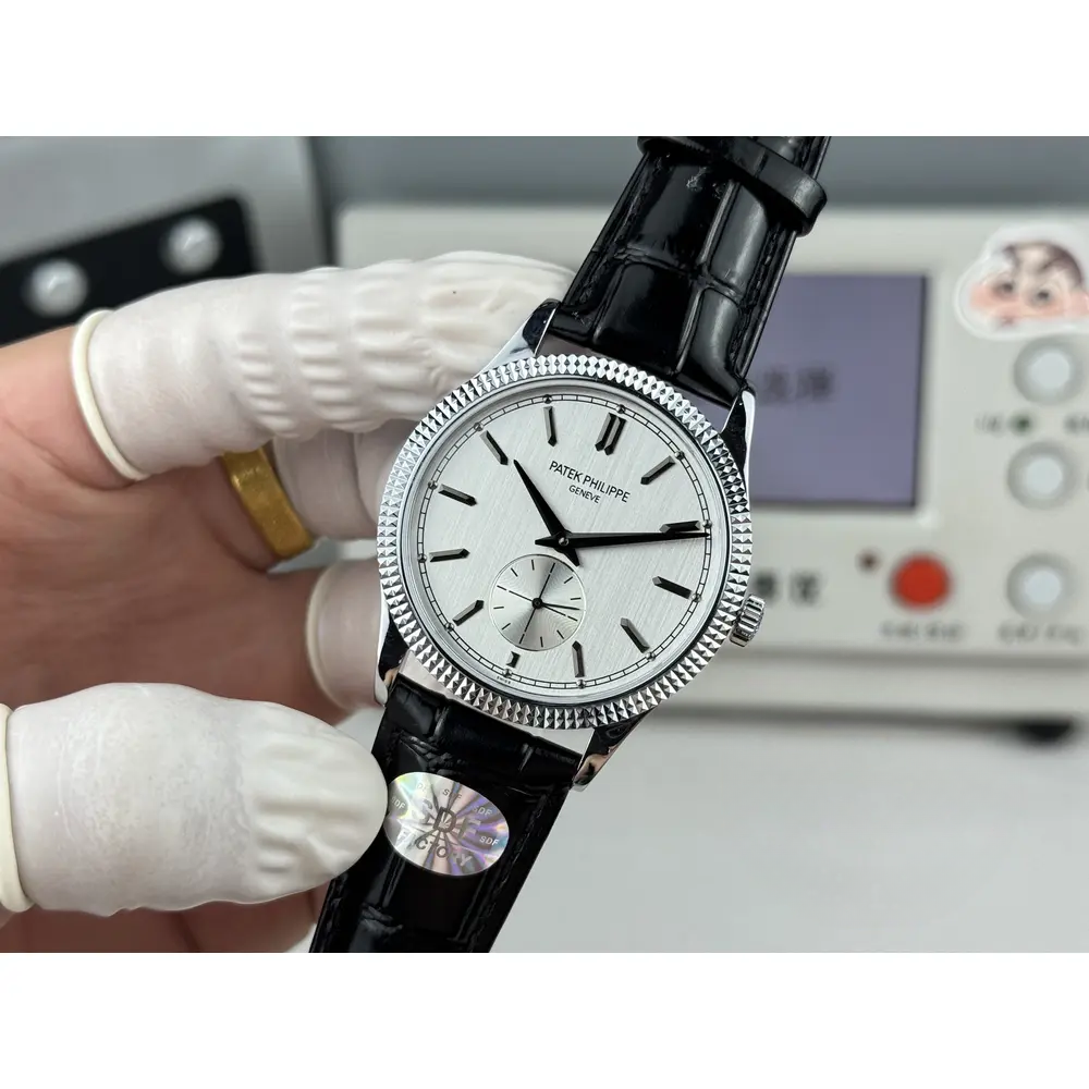 Replica Calatrava Patek 6119R-003 White Gold 39mm White Dial - Image 2