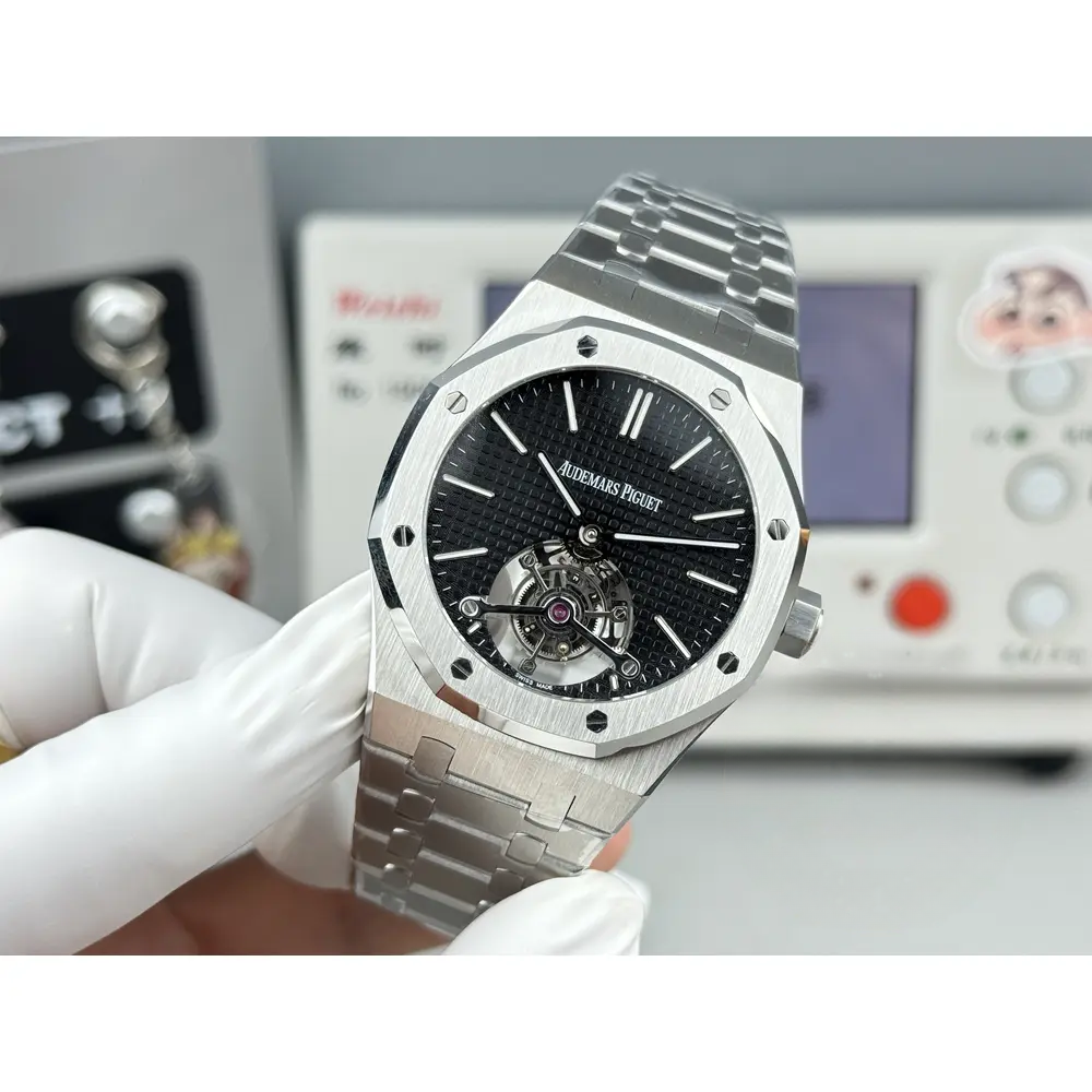 Replica Audemars Piguet Royal Oak Tourbillon 26512ST.OO.1220ST.01 Black Dial - Image 7