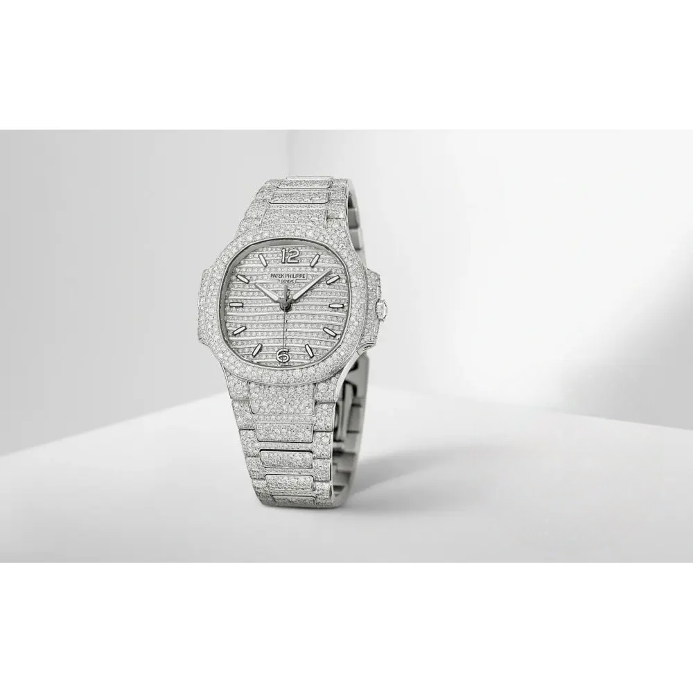 Super Clone Nautilus 7118/1450G-001 Patek Philippe “Ladies Automatic” 35.2 mm, White gold - Image 4