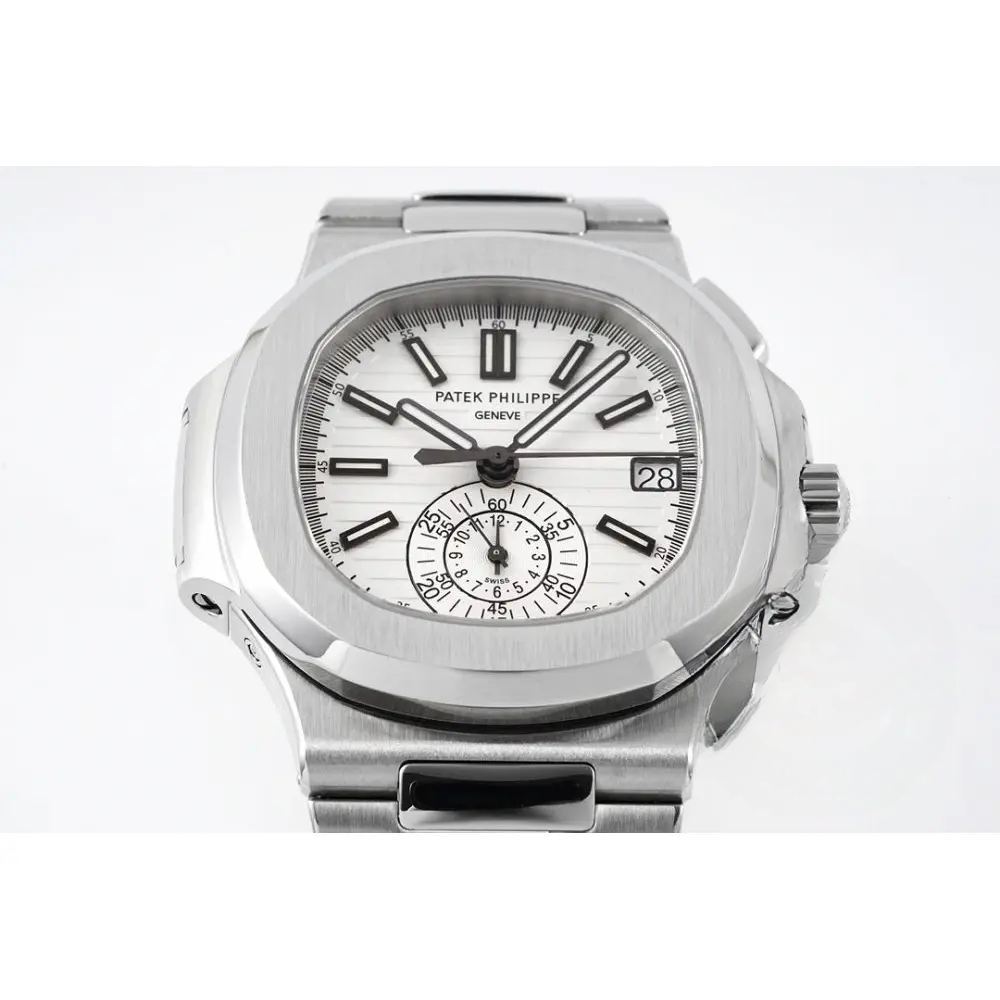 Super Clone Nautilus 5980/1A-001 Patek Philippe Flyback chronograph, Date 40 mm, Stainless Steel - Image 7