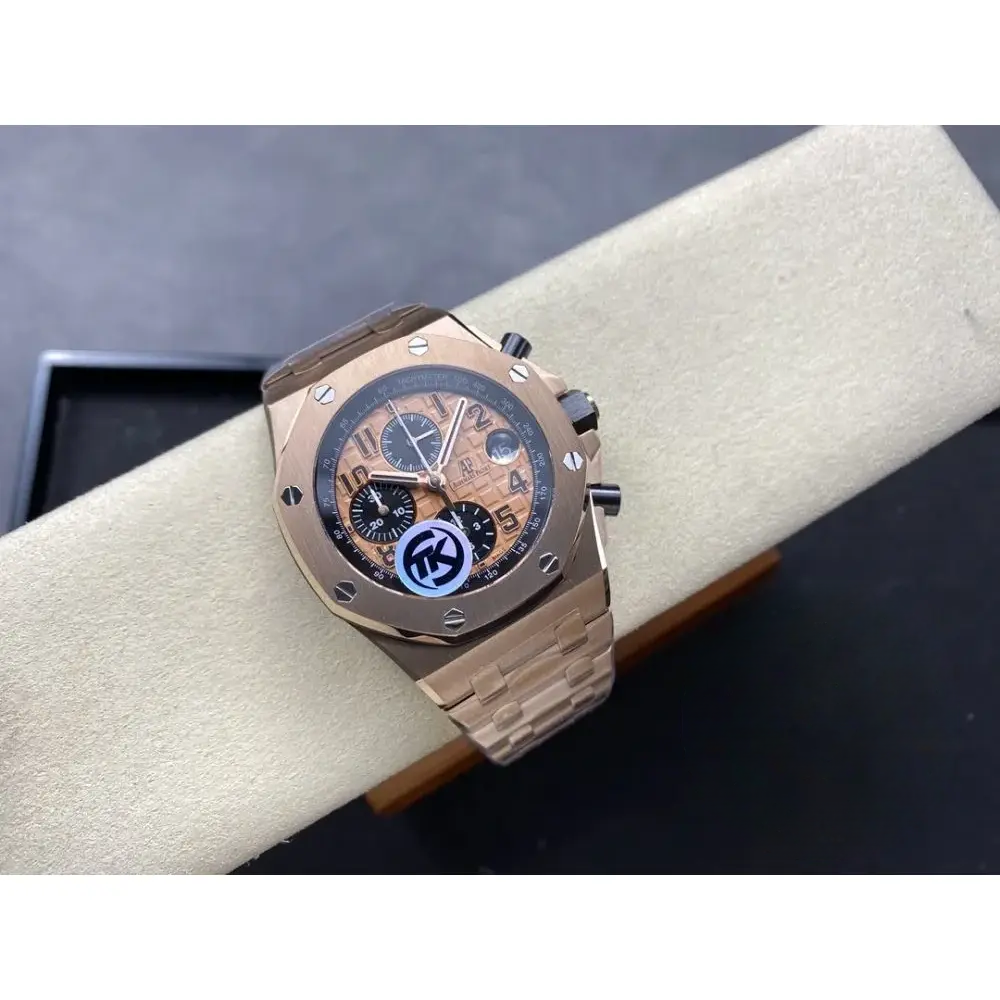 Replica Audemars Piguet Royal Oak Offshore Brown Golden Dial 44mm 26401RO.OO.002CA - Image 8