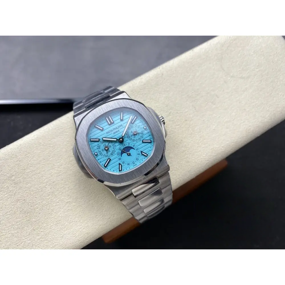 Replica Tiffany Nautilus 5740/1G Patek Philippe Perpetual Calendar 40 mm, White - Image 4
