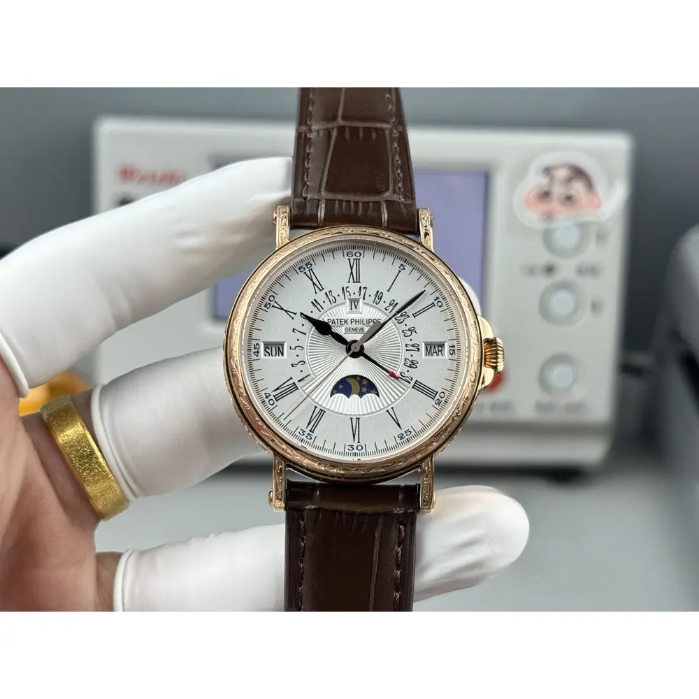 Swiss Replica Patek Grand Complication 5159 Rose Gold Perpetual Calendar - Image 3
