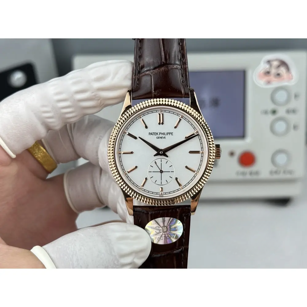 Super Clone Calatrava Patek 6119R-001 Rose Gold 39mm Dial - Image 8