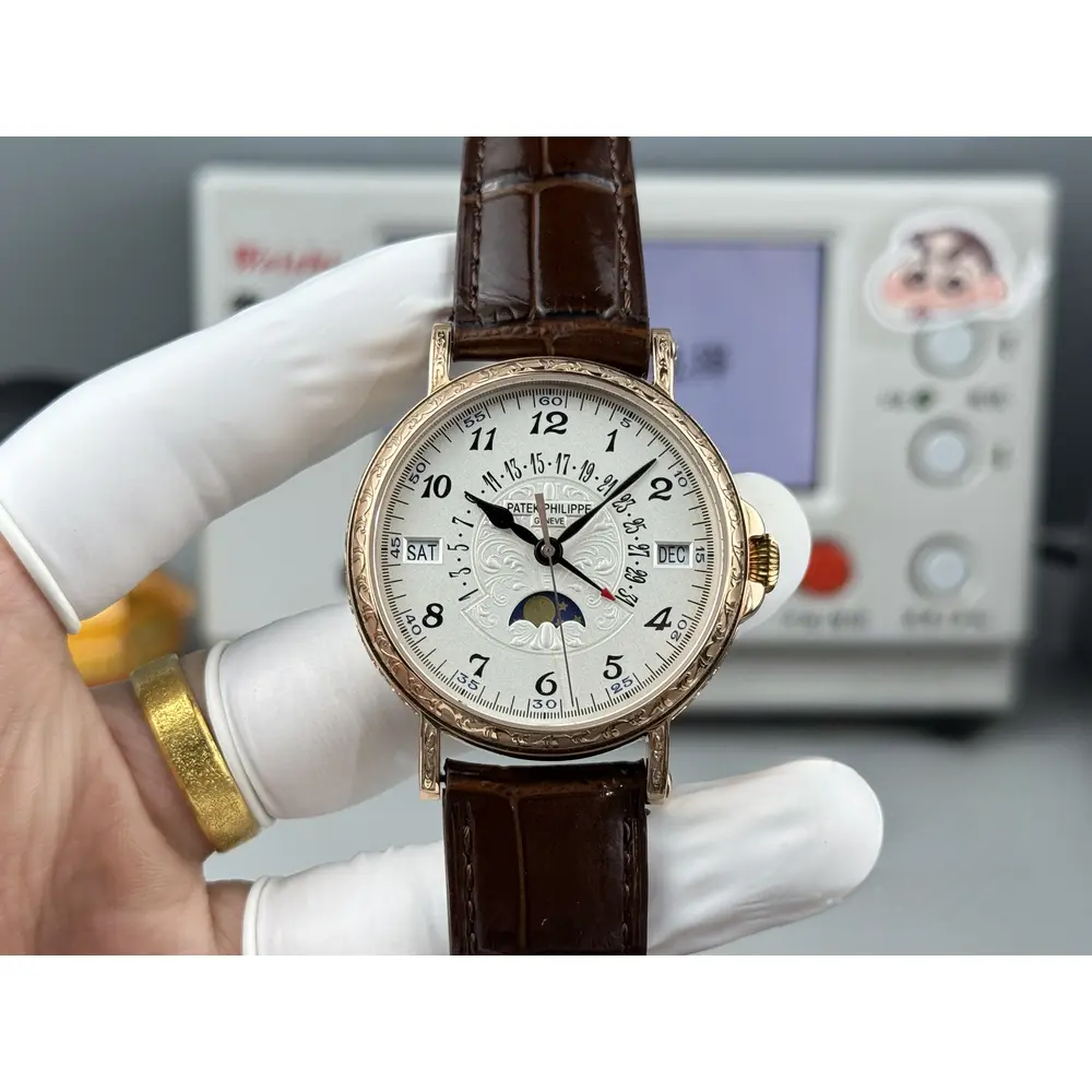 Swiss Replica Patek Grand Complication 5159 Rose Gold Perpetual Calendar - Image 2