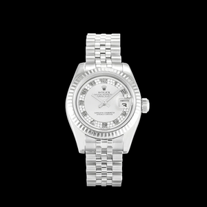 Super Clone Rolex Lady-Datejust 179174 26mm Silver Dial
