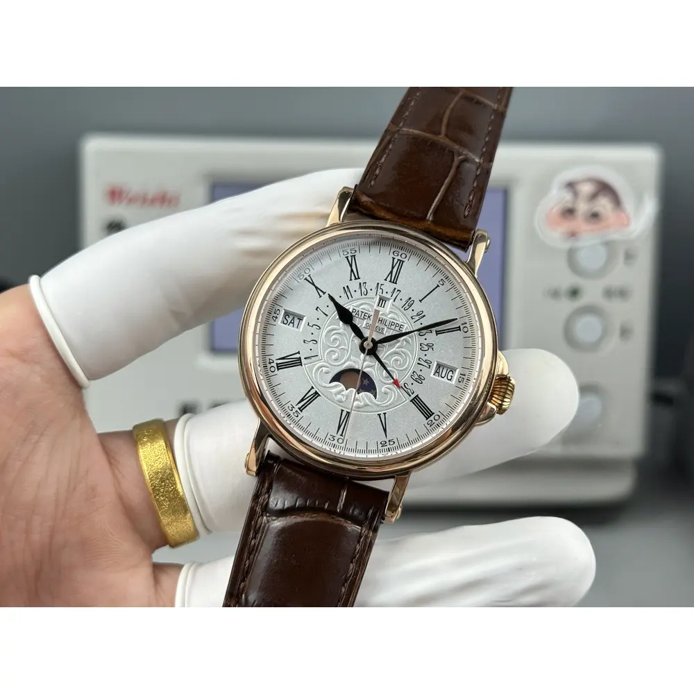Swiss Replica Patek Grand Complication 5159 Rose Gold Perpetual Calendar - Image 8