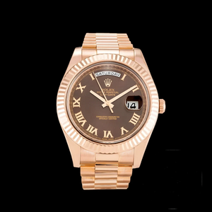 Replica Rolex Day-Date II 218235 41mm Chocolate Dial