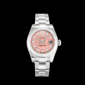 Replica Rolex Lady-Datejust 179174 26mm Gold Dust Pink Dial