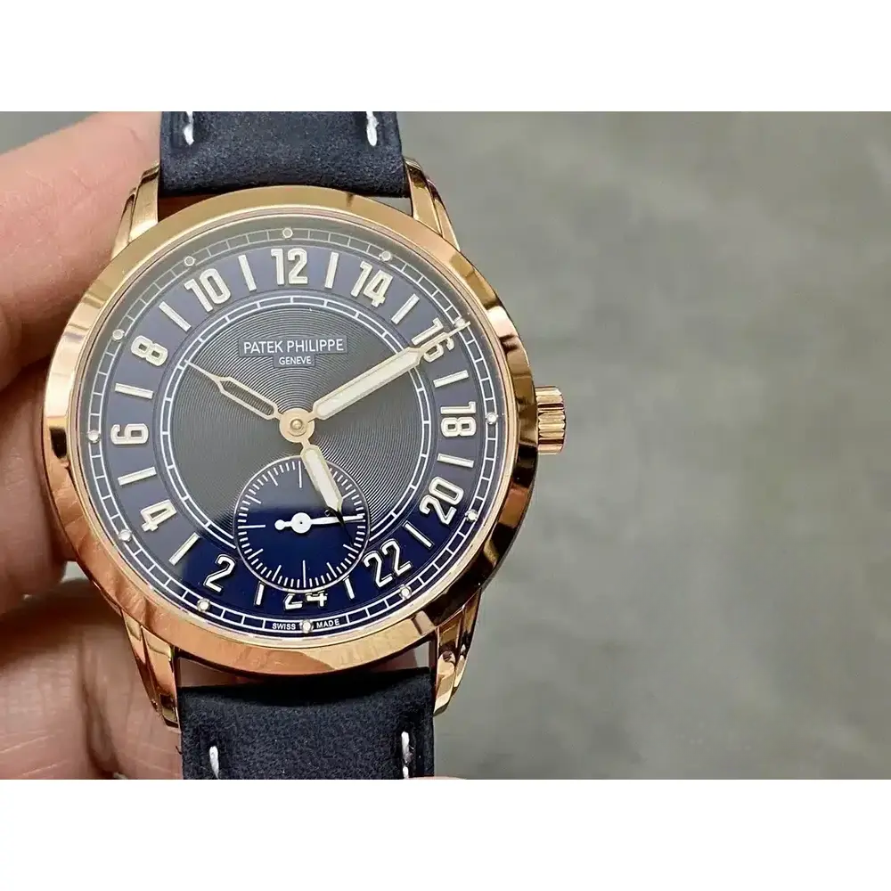 Super Clone Complications 5224R-001 Patek Philippe 24-HOUR DISPLAY, TRAVEL TIME. 42 mm, Rose Gold - Image 3