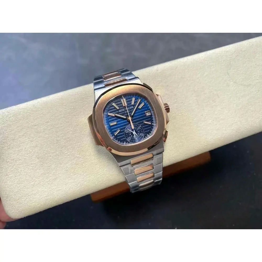 Replica Nautilus 5980/1AR-001 Patek Philippe Flyback chronograph, Date. 40.5 mm, Steel/rose gold - Image 3
