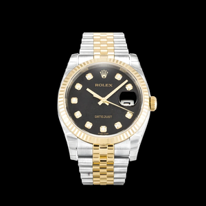 Super Clone Rolex Datejust 116233 36mm Black Jubilee Dial