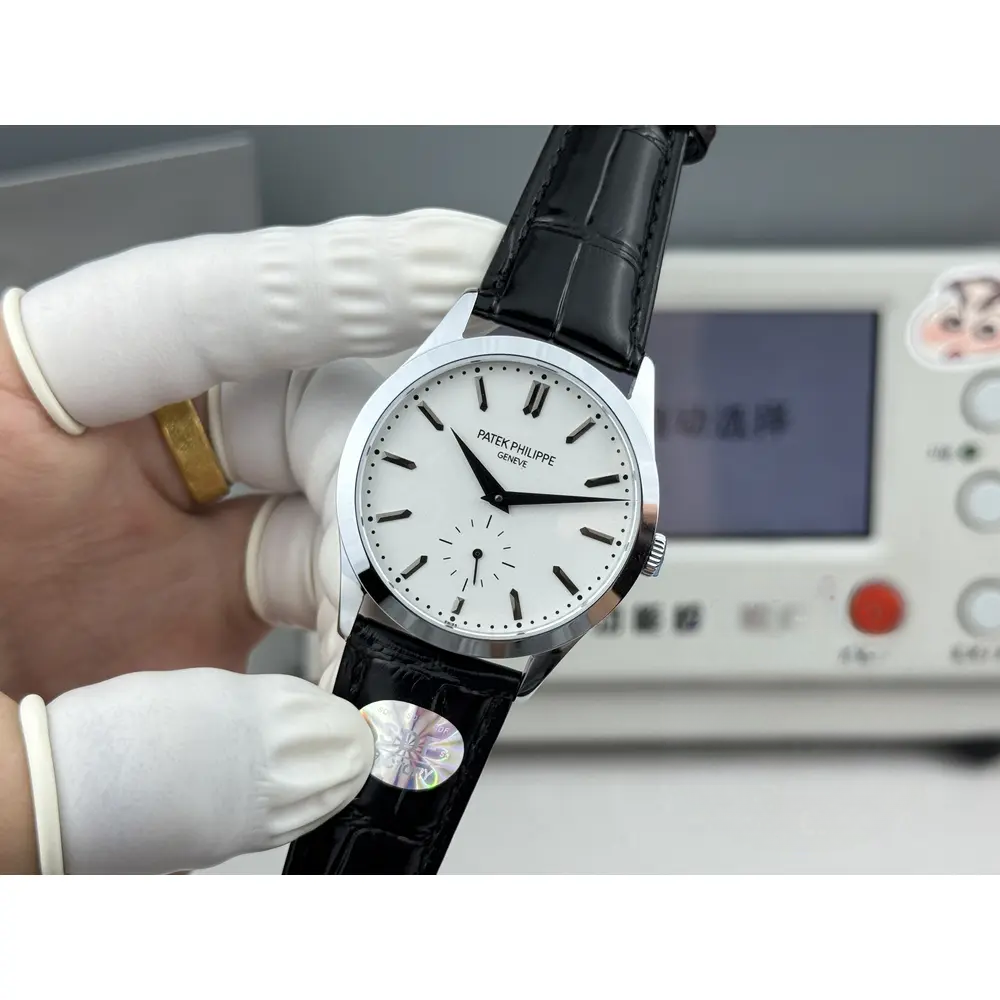 Replica Patek Philippe Calatrava 6196P-002 38mm White Dial - Image 7
