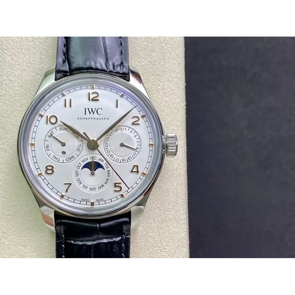 Swiss Replica Portugieser Perpetual Calendar 42mm Silver IW344203 - Image 2