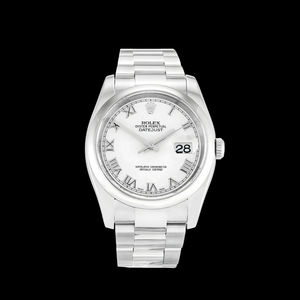 Super Clone Rolex Datejust 116200 36mm White Roman Dial